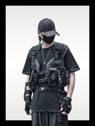 Tactical vest with holster