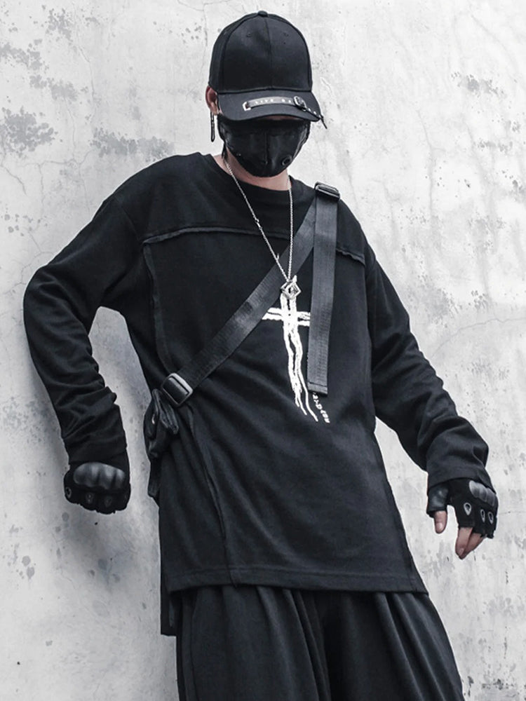 Japanese techwear hoodie