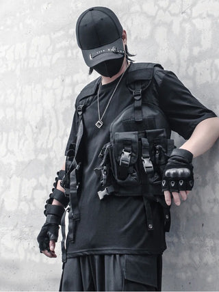 Tactical vest with holster