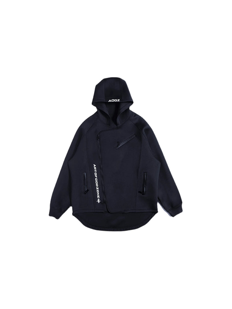 Oversized techwear hoodie