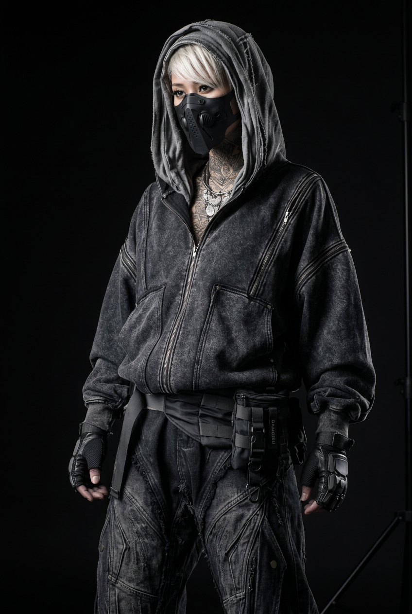 Black hoodie streetwear