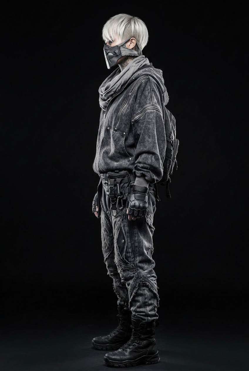 Black hoodie streetwear