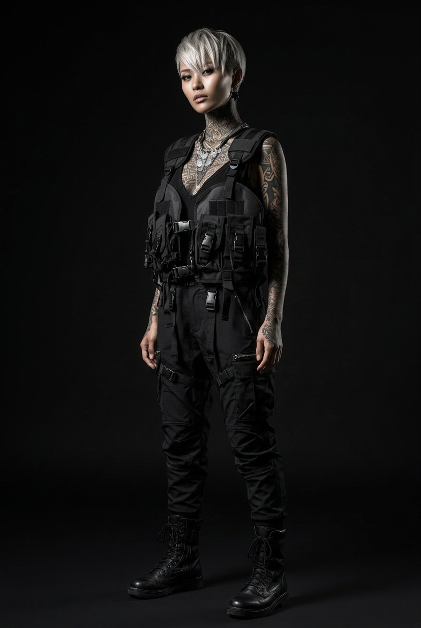 Tactical vest with holster