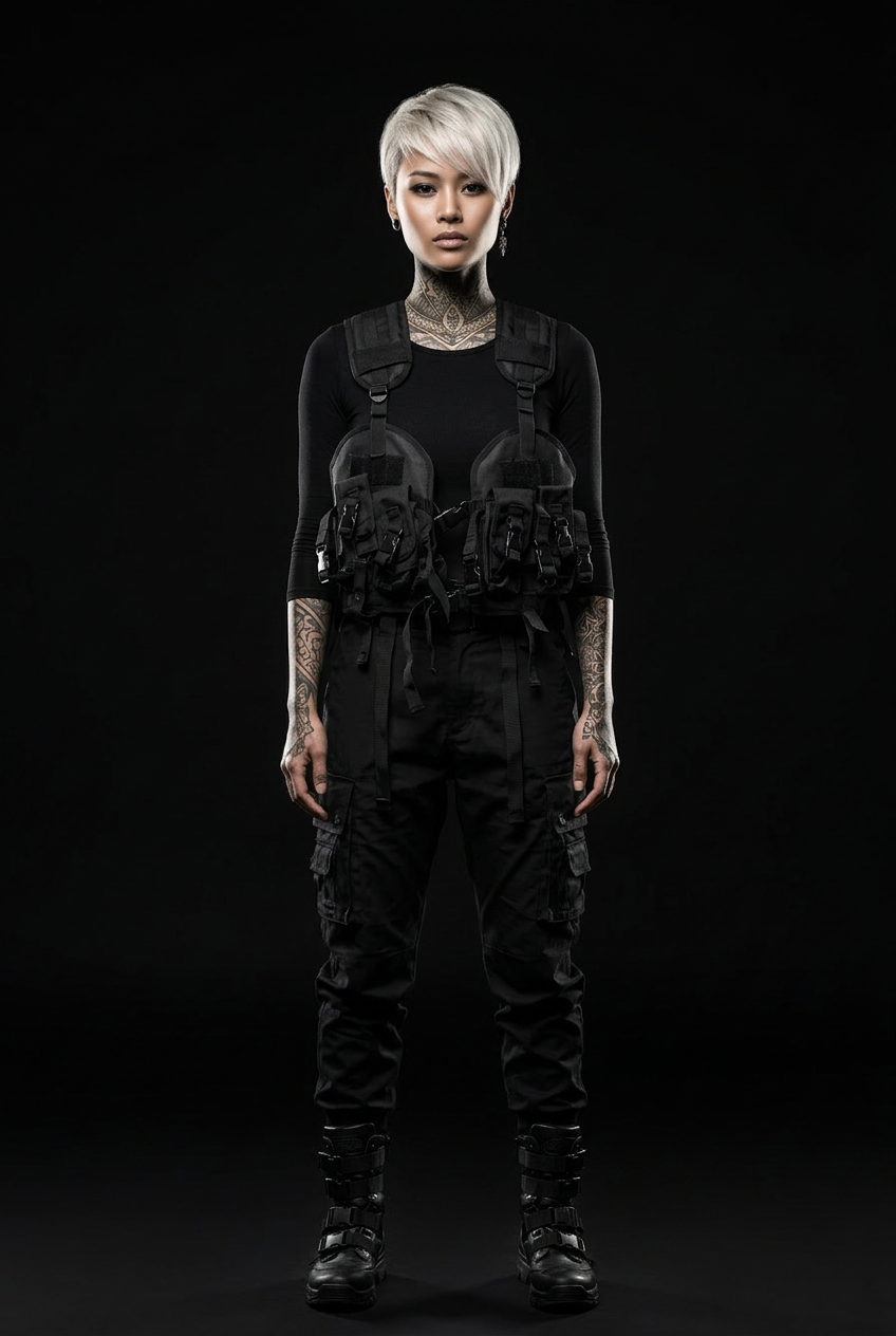 Tactical vest with holster