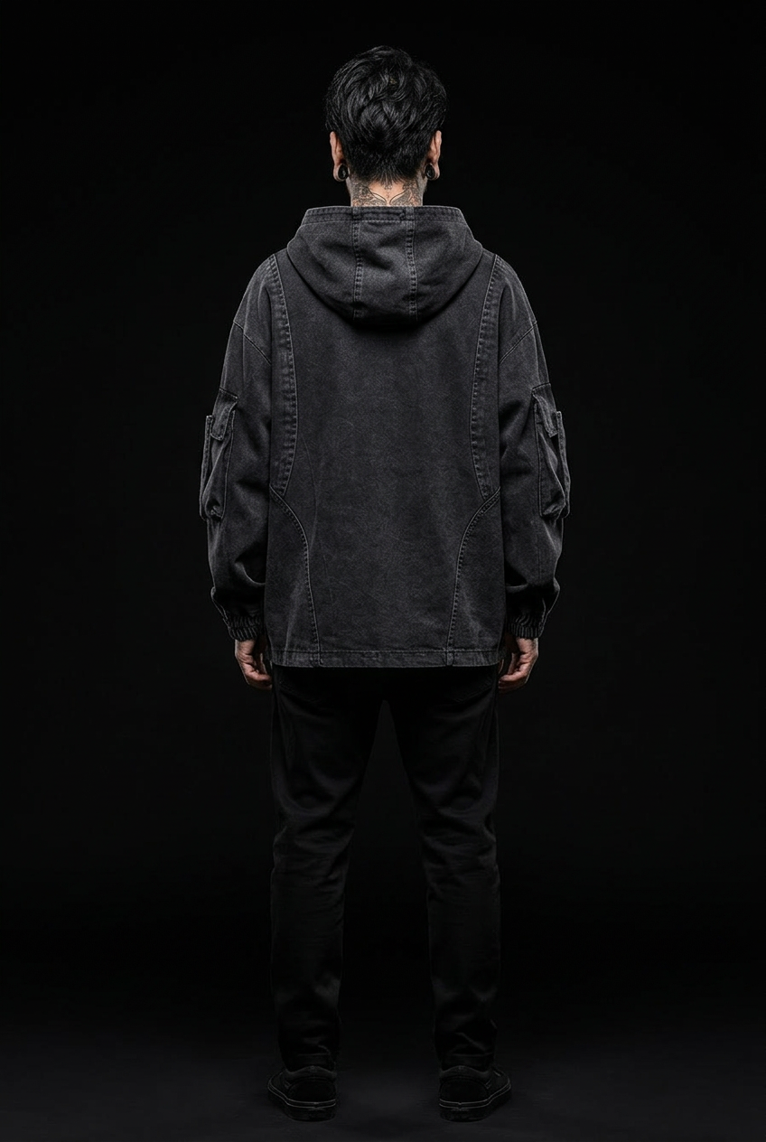 Japanischer techwear hoodie
