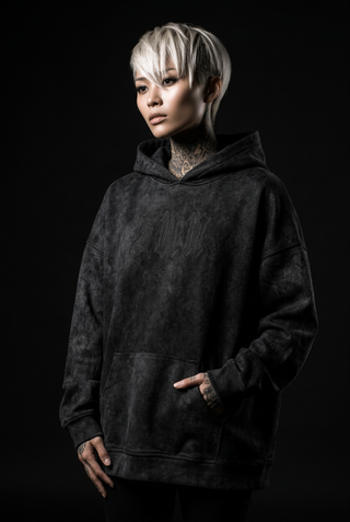 Oversized techwear hoodie