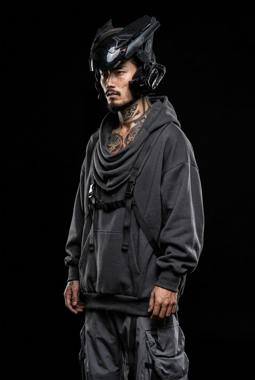 Grey techwear