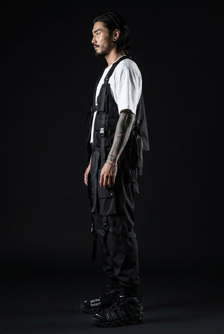 Techwear pants with straps