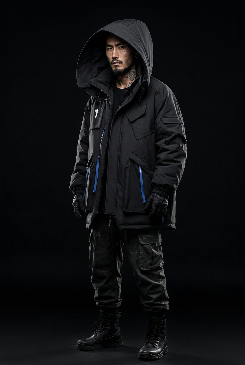 Techwear winterjacke