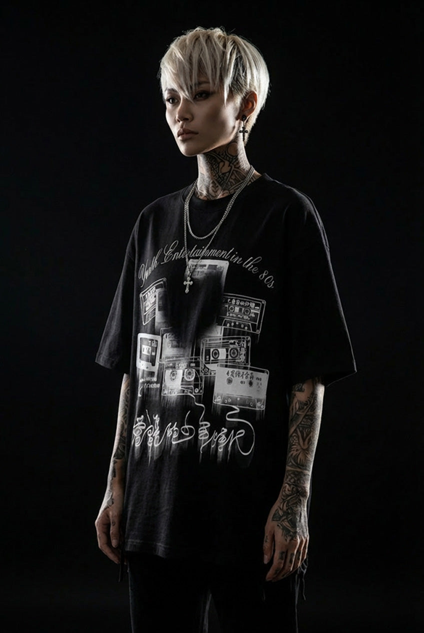 Schwarz weiß t shirt