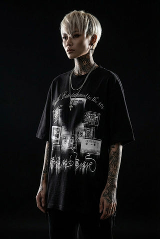 Schwarz weiß t shirt