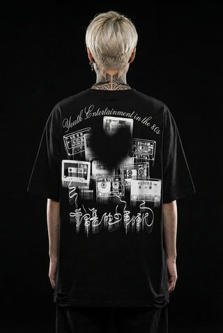 Schwarz weiß t shirt