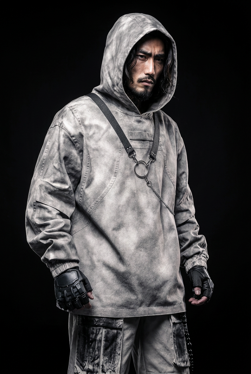 Weißer Kapuzenpullover