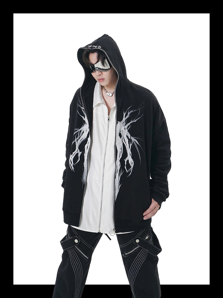 Full zip schwarz 