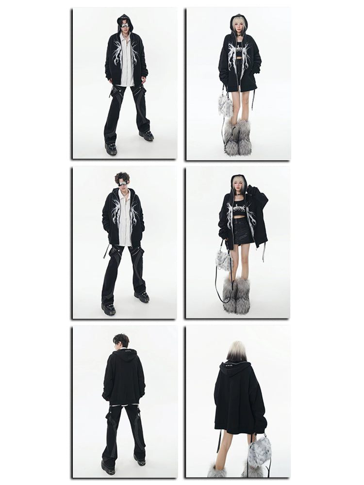 Full zip schwarz 