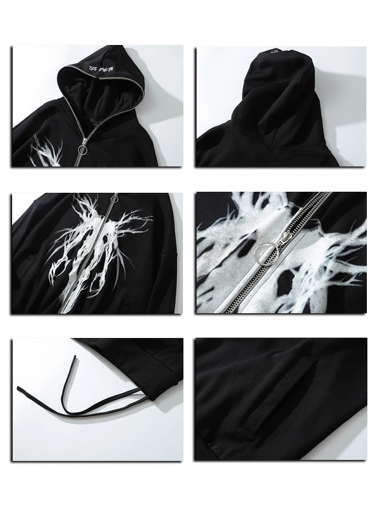 Full zip schwarz 