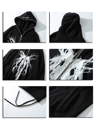 Full zip schwarz 